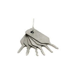 Llaves maestras mini jigglers aptas para buzones y taquillas. Acero inox