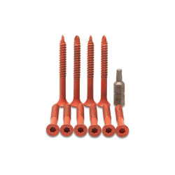 Pack de 10 tornillos viper 48mm para extractor de bombines. Extrema dureza.
